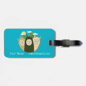 Étiquette À Bagage Lama de Se de Como ? (Dos horizontal)