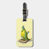 Étiquette À Bagage Lambeosaurus Se Possédant Sur Une Échelle De Poids (Devant Vertical)