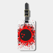 Étiquette À Bagage lamelles de bowling (Devant Vertical)