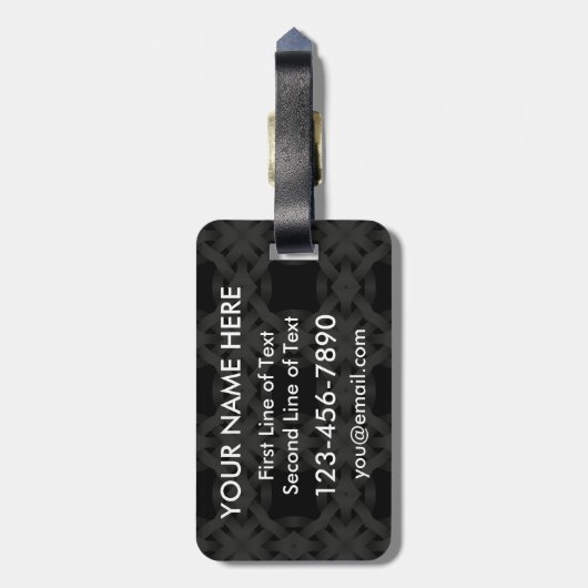 Étiquette À Bagage L'Américain irlandais enracine l'étiquette de (Dos Vertical)