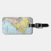 Étiquette À Bagage L'AMÉRIQUE DU SUD : CARTE, c1890 (Devant horizontal)