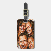 Étiquette À Bagage L'amour d'Obama_ (Devant Vertical)