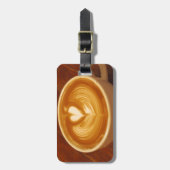 Étiquette À Bagage L'amour du café d'art (Devant Vertical)