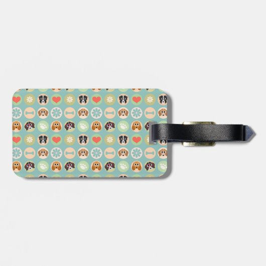 Étiquette À Bagage L'amour du chien (Dos horizontal)