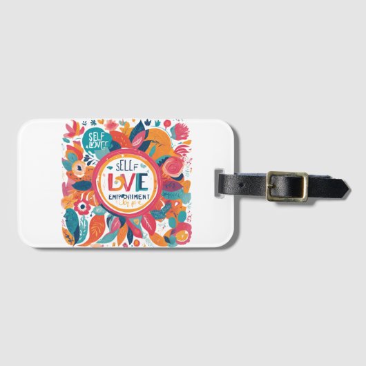 Étiquette À Bagage L'amour et l'autonomisation (Devant Horizontal)