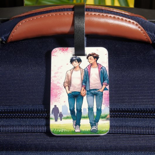 Étiquette À Bagage L'amour fleurit (Verso Insitu 4)