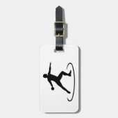 Étiquette À Bagage Lancée de disque (Devant Vertical)