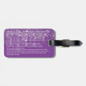 Étiquette À Bagage Lancement de la machine CPAP à Parties scintillant (Dos horizontal)