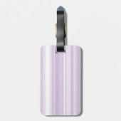 Étiquette À Bagage Landes violettes de chardon monogramme (Dos Vertical)