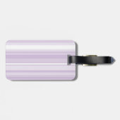 Étiquette À Bagage Landes violettes de chardon monogramme (Dos horizontal)