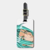 Étiquette À Bagage L'Anime et le Manga fait face (Devant Vertical)