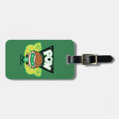 Étiquette À Bagage Lanterne verte Chibi Formant Des Poings Géants (Devant horizontal)