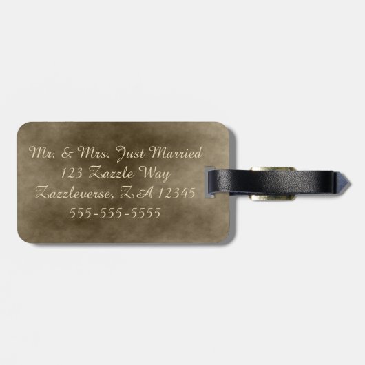 Étiquette À Bagage Lanternes d'ivoire (Dos horizontal)