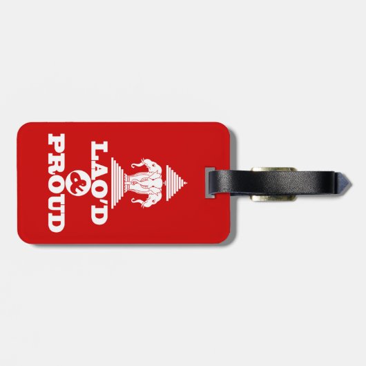 ÉTIQUETTE À BAGAGE LAO'D ET FIER (Dos horizontal)