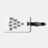 Étiquette À Bagage Laos / Laos Numéros Pyramid Laotien Script (Dos horizontal)