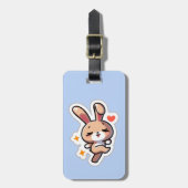 Étiquette À Bagage Lapin (Devant Vertical)