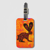 ÉTIQUETTE À BAGAGE LAPIN (Devant Vertical)