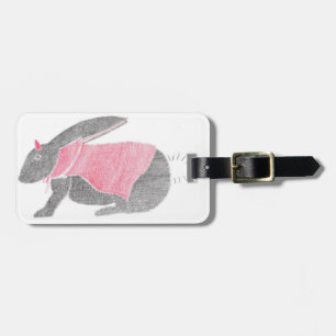 Étiquette À Bagage Lapin de diable