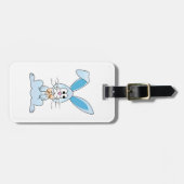 Étiquette À Bagage Lapin De Pâques Avec Cravate De Bow (Devant horizontal)