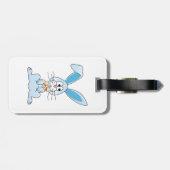 Étiquette À Bagage Lapin De Pâques Avec Cravate De Bow (Dos horizontal)