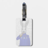 Étiquette À Bagage Lapin En Sweat 2 (Dos Vertical)