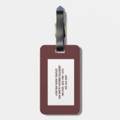 Étiquette À Bagage Larch Cone (Dos Vertical)