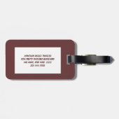 Étiquette À Bagage Larch Cone (Dos horizontal)