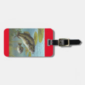 Étiquette À Bagage Largemouth Bass (Devant horizontal)