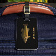 Largemouth Bass Fish and Name Phone Double-Sided