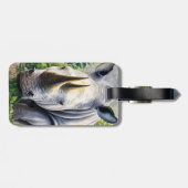 Étiquette À Bagage L'art botanique du rhinocéros blanc (Dos horizontal)