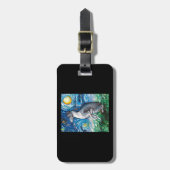 Étiquette À Bagage L'art du chien hippet de nuit étoilé en Grèce (Devant Vertical)