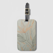 Étiquette À Bagage L'art élégant d'une simple crayon (Devant Vertical)