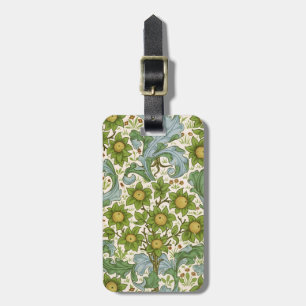 Étiquette À Bagage L'art nouveau du motif de verger de William Morris