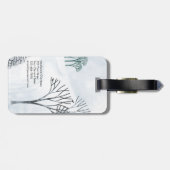 Étiquette À Bagage L'Art Paysager De Neige D'Hiver (Dos horizontal)