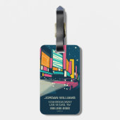 Étiquette À Bagage Las Vegas, nanovolt (Dos Vertical)