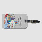 Étiquette À Bagage Las Vegas personnalisé (Devant Horizontal)