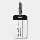 Étiquette À Bagage L'Assistant D'Oz™ | Faisons un tour sur la route (Dos Vertical)