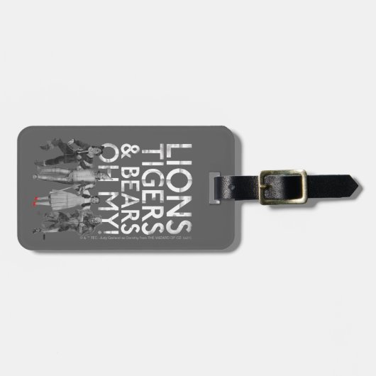 Étiquette À Bagage L'Assistant D'Oz™ | Lions Tigers & Ours Oh My! (Devant horizontal)