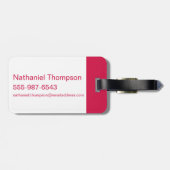 Étiquette À Bagage L'Assistant D'Oz™ | Motif Ruby Slippers™ (Dos horizontal)