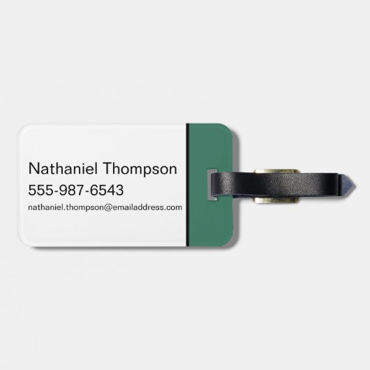 Étiquette À Bagage L'Assistant D'Oz™ | Motif Wicked Witch™ (Dos horizontal)