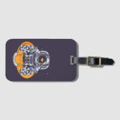 Étiquette À Bagage L'astronaute aime le café (Devant Horizontal)