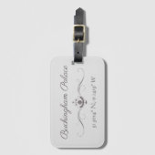 Étiquette À Bagage Latitude et longitude du palais de Buckingham (Devant Vertical)