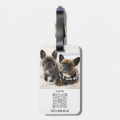 Étiquette À Bagage Lauréats de cadeaux personnalisés et modernes Coco (Dos Vertical)