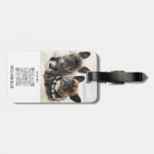 Étiquette À Bagage Lauréats de cadeaux personnalisés et modernes Coco (Dos horizontal)