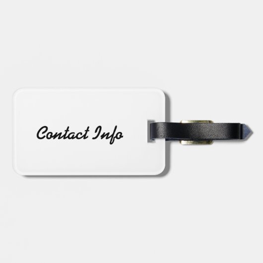 Étiquette À Bagage lavande (Dos horizontal)