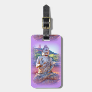 Étiquette À Bagage lavande Bouddha