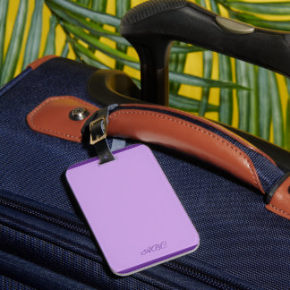 Étiquette À Bagage Lavande Lusace Monogramme