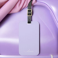 Lavande Violet Féminin Nom Monogramme Moderne Scri