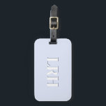 Étiquette À Bagage Lavender Double Layer Simple Initial Monogram<br><div class="desc">Level up your travel game with this periwinkle monogram luggage tag — a soft, modern take on classic personalization. The design features a bold serif initial with a subtle shadow, all wrapped in calming lavender and periwinkle tones that feel clean, elegant, and easy to spot on a crowded baggage carousel....</div>