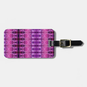 Étiquette À Bagage Lavenders Ikat 12 Sangria À Travers